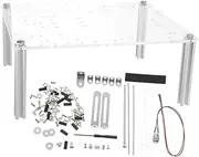 1 Set Open Frame Computer Case Sturdy Design for Matx Motherboards Transparent for Enthusiasts Professionals