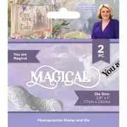 Crafter's Companion Once Upon A Time Clear Acrylic Stamp & Die You Are Magical