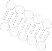 GETAJGHSD 10pcs Handheld Magnifying Lens for Lightweight Magnifier for Seniors Present for Exploring Nature and Reading