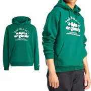 Adidas GRF Hoodie 男 綠色 休閒 經典 LOGO 帽T 長袖 IS1412
