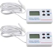Refrigerator Thermometer Meat Thermometer Double Temperature Alarm Indoor Digital Display Electronic Household Refrigerator Thermometer