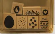 Stampin' Up! Easter Egg 7 Stamp Set 2000 Two-Step Stampin' & Case