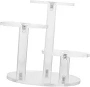 GRIRIW Acrylic Display Stand for Jewelry Perfume Makeup Display Rack Organizer with Flat Base for Home Shop Use Strong Load Bearing Capacity Essential Storage