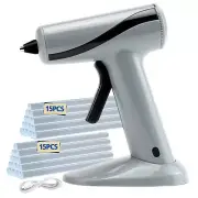 Cordless Hot Glue Gun Kit, Rechargeable Fast Preheating Mini Hot Glue Gun Kit...