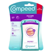 Compeed Discreet Cold Sore Healing Patches 15pk Heals Cold Sores Fast Invisible