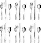 Exzact Childrens Cutlery Set 18Pcs Stainless Steel Kids Cutlery/Toddler Utens...