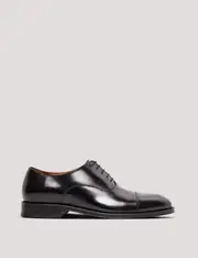 Hawes & Curtis Black Leather Oxford Shoe Size: 12