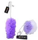 Lonekart loofah back scrubber for Men and women pack of 2(purple)