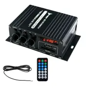 AK370 12V 400W Mini bluetooth Power Amplifier Stereo HiFi Audio Stereo FM Remote