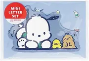 Sun-Star Stationery Sanrio S8906335 Letter Set, Die Cut Mini, Retro Sanrio Characters, Pochacco