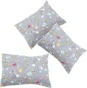 Vaguelly Cute Robot Pillowcases for Toddlers Sleep Soft Cotton Pillow Covers in Bed