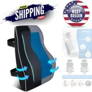 Gel Lumbar Support Pillow Memory Foam Office Car Gaming Back Relief Cooling