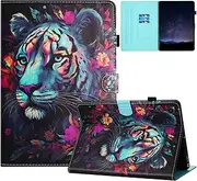 [CXTcase] Case for Samsung Galaxy Tab A9+/A9 Plus (SM-X210/SM-X215/SM-X216B) 11.0 inches, Protective Cover case with Stand Function for Samsung Galaxy Tab A9+, Tiger