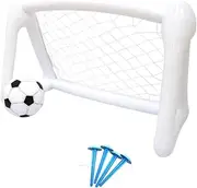 Generic Mini Soccer Goal Set for Kids with Ground Spikes, Portable Soccer Training Mini Football Goal with Ball for Gardens, Indoors and Backyards