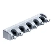 Wall-mounted Mop Rack Broom Organizer and Holder Hanger Clip Punching Hook