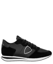 Philippe Model sneakers men trpx TZLU-6004 Noir Black logo detail suede shoes