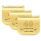 40 Blades Dog Grooming Blades Compatible with Andis/Oster A5/Wahl KM-10 Serie...