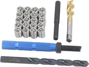 Metric Thread Repair Kit M10x1.5x2D, 304 Stainless Steel Inserts for Damaged Thread Repair, Easy Maintenance with Anti Loosening Feature, Enhances Connection Strength and