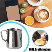 Milk Frothing Thermometer Espresso Container Coffee Pitcher Stainless Steel Jug