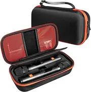 [XBERSTAR] Wireless Microphone Case for JBL PARTYBOX Wireless Mic Carrying Case Handheld Dual Mic Protable Travel Bag Storage Box, Wireless Mic, PARTYBOX Wireless Mic Carrying Case