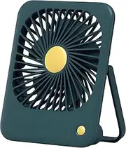 Qixify Desk Fan Battery Operated Fan Rechargeable 180°Tilt Folding Personal Fan Ultra Quiet Small Portable Fan 3 Speed Adjustable Strong Wind USB Fan For Office Bedroom Home Desktop Camping (Green)