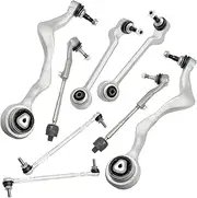 ASUPRICOS 8x Suspension Set Suspension Arm Front Axle Upper and Lower Coupling Rod Tie Rod for BMW 1 Series E81 116 118 120 123 130 E87 116 118 120 123 130 E88 118 120 123 125 128 135 2004-2013