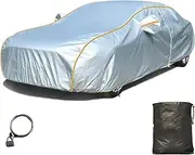 Weather Proof Car Cover for Aston Martin Cygnet 2011-2013 All Weather Windproof Dustproof UV Protection Scratch Resistant ，Indoor Outdoor Use Full Exterior Cover with Zipper Door