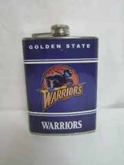 Golden State Warriors Steel 8oz. Hip Flask FB5GSW2