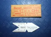 New Starrett C391 Series 60° Steel Center Gauge & 6" Machinist Rule NOS Gage 321