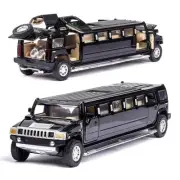 1/32 Pull Back Car Model Kids Toy Metal Diecast Long Vehicle with Sound&Light M
