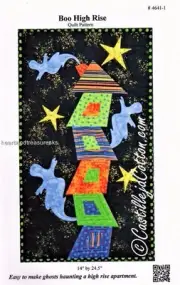 Boo High Rise Halloween Ghost Wall Applique Quilt Pattern