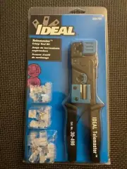 Kit #33-700 IDEAL 30-496 Telemaster RJ-45/11 Tool CAT5 CAT5e CAT6 w/Connectors