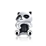 Panda Hug Beads for Women Jewelry Silver plating Animal Charms Fit for Bracelet