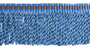 Bullion Fringe Trim with Woven Header, Color# VL09 - Blue [5 Yards]