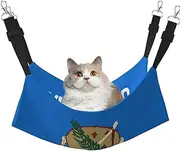 EdWal Oklahoma State Flag print Soft Sleeping Hammock Cat Hammock for Cage Hanging,Pet Hammock Bed Adjustable for Small Animals