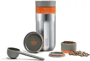[WACACO] Pipamoka Portable Coffee Maker, Coffee brewer, All-in-one Vacuum Pressured，Insulated Travel Mug, Hand Powered and Filter Pressure Brewer, Stainless Steel Thermo Cup, 10 fl oz
