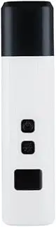 Js'funlab Rechargeable Dog Nail Grinder with Two Replacement Heads, Nail Polish Grinder for Cat and Dog, Rechargeable Pet Nail Trimmer with 2-LED Lights and 2-Speed for Small to Large Dogs (White)