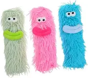 ibasenice 3pcs Durable Plush Pet Interactive Chew for Dogs Soft and Chewproof Relieves Boredom Fun Shapes for Pets Plush Pillows