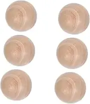 Zerodeko 6Pcs Natural Pine Wood Decanter Stoppers Replacement Balls for Bottles and Storage Jars Versatile and Wine Bottle Sealers for DIY Crafts and Projects