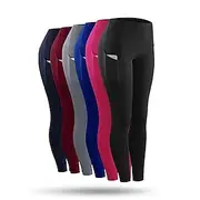 Women's Compression Pants Running Tights Leggings with Phone Pocket Base Layer Street Athletic Athleisure Winter Breathable Soft Compression Fitness Gym Workou