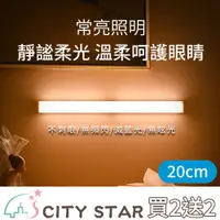 在飛比找PChome24h購物優惠-【CITY STAR】買2送2‖現代簡約LED充電式磁吸人體