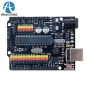 Arduino Compatible UNO R3 PLUS Sensor I/O Shield Atmega328P 16U2 Expansion Board