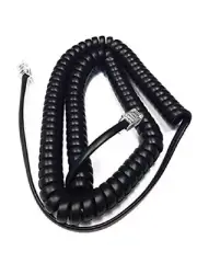 NEW 12 Foot Black Handset Cord Alcatel Lucent 4000 & 8000 Series Phone IP Touch