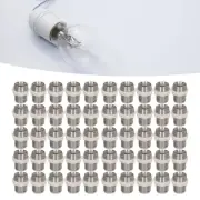50 Set LED Holder 10mm Round Plastic Chrome Plated For Light Emitting.