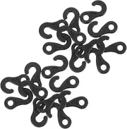 Zerodeko 100pcs Heavy Duty Tent Hooks Bungee Cords for Camping Windproof Plastic Cord Connectors Durable and Secure Anchors for Canopy Tarp Setup Pom Design