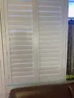 PVC PLANTATION WHITE SHUTTER,NEW,WITH FRAME, IN ORIGINAL BOX, 2 X PANELS, HINGED