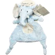Blue Plush Elephant Doudou Plushie 20cm Cuddly Ultra Soft Toy For Babies/Infants