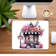 Halloween Spooky Black House - Mousepad - 9.45 x 7.87"