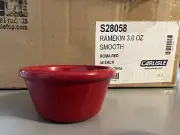 Carlisle S28058 Melamine Smooth Ramekin 3 oz. Roma Red Case of 48
