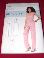 SIMPLICITY #S9125 - LADIES TWO LENGTH JUMPSUIT or ROMPER PATTERN XXS-XXL FF